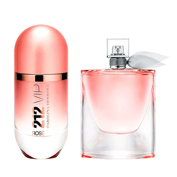 Combo de Perfumes 212 VIP Rosé e La Vie est Belle